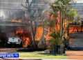 The destroyed Gold Coast home. Image: Nine News